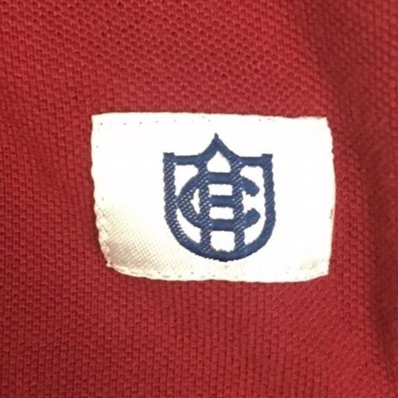 Houndstooth Men's Arkansas Razorbacks College Team Polo Red Small - Picture 4 of 5